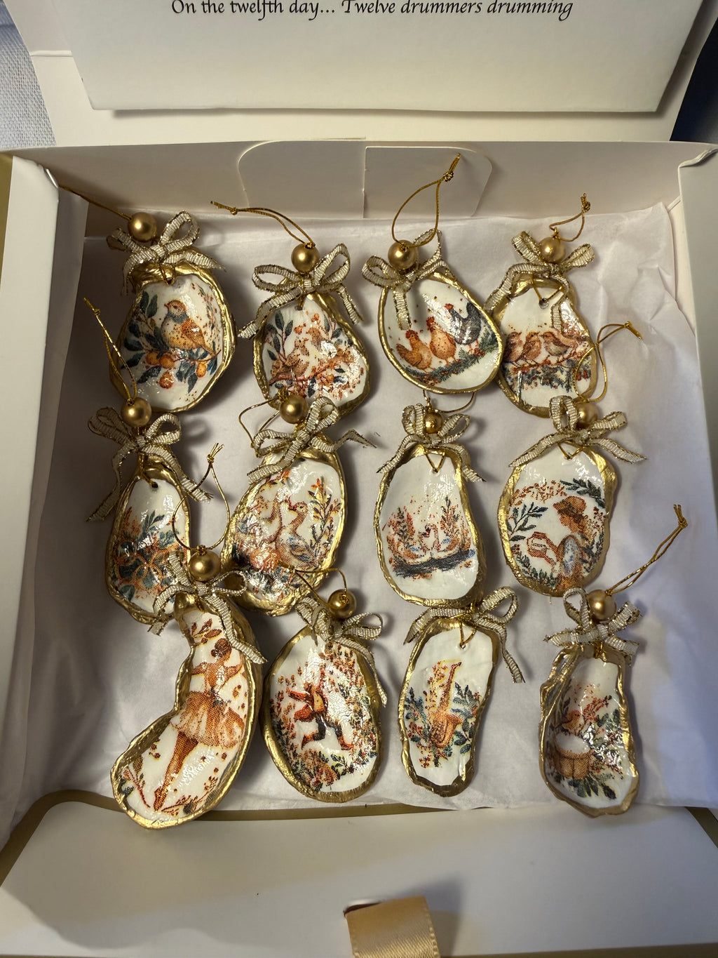 12 Days of Christmas Gold and White
