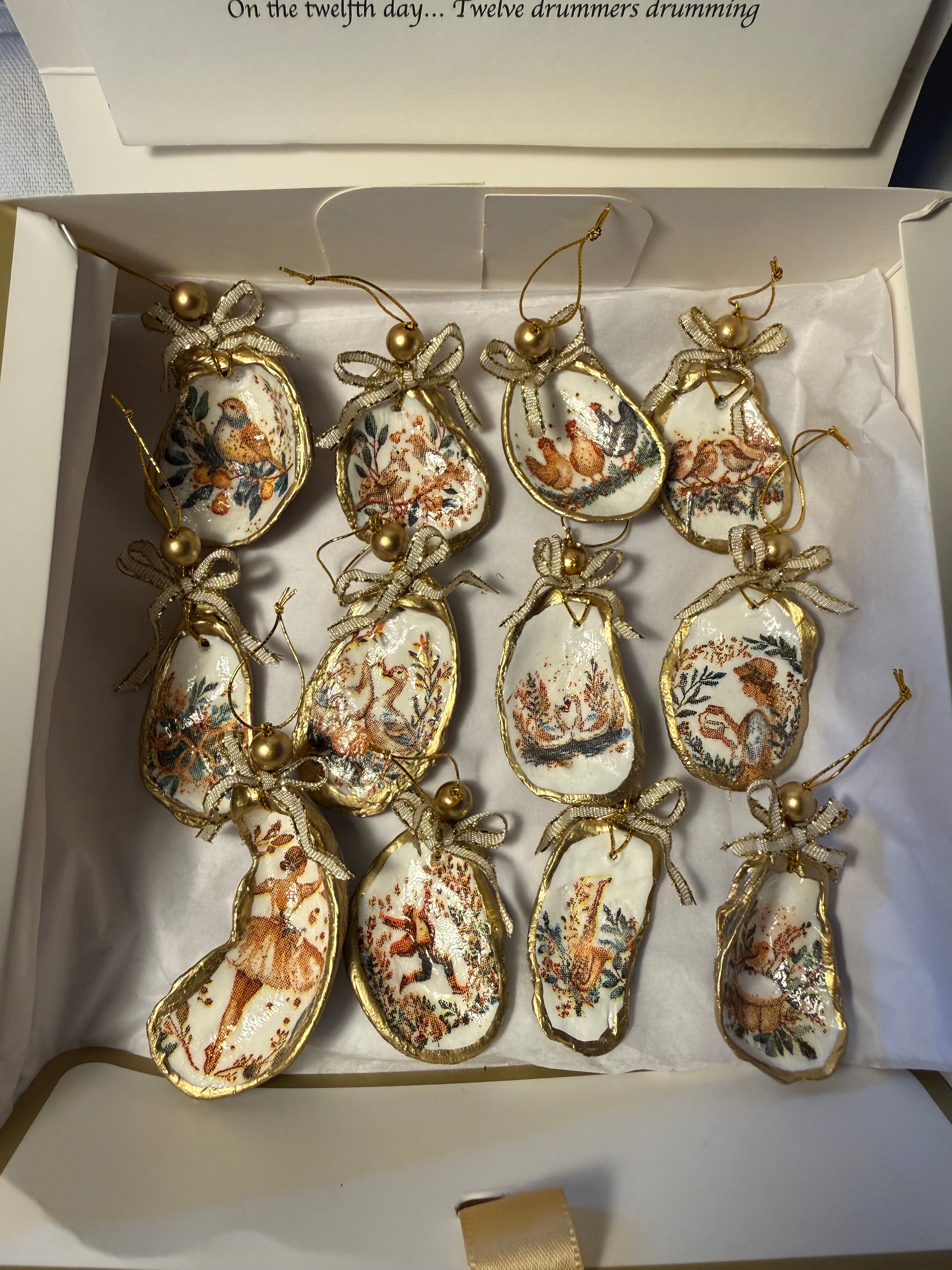 12 Days of Christmas Gold and White