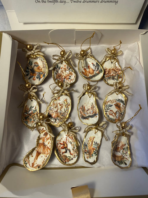 12 Days of Christmas Gold and White