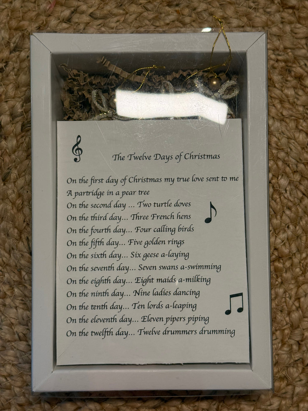 Petite 12 Days of Christmas Oyster Shell Ornament Set