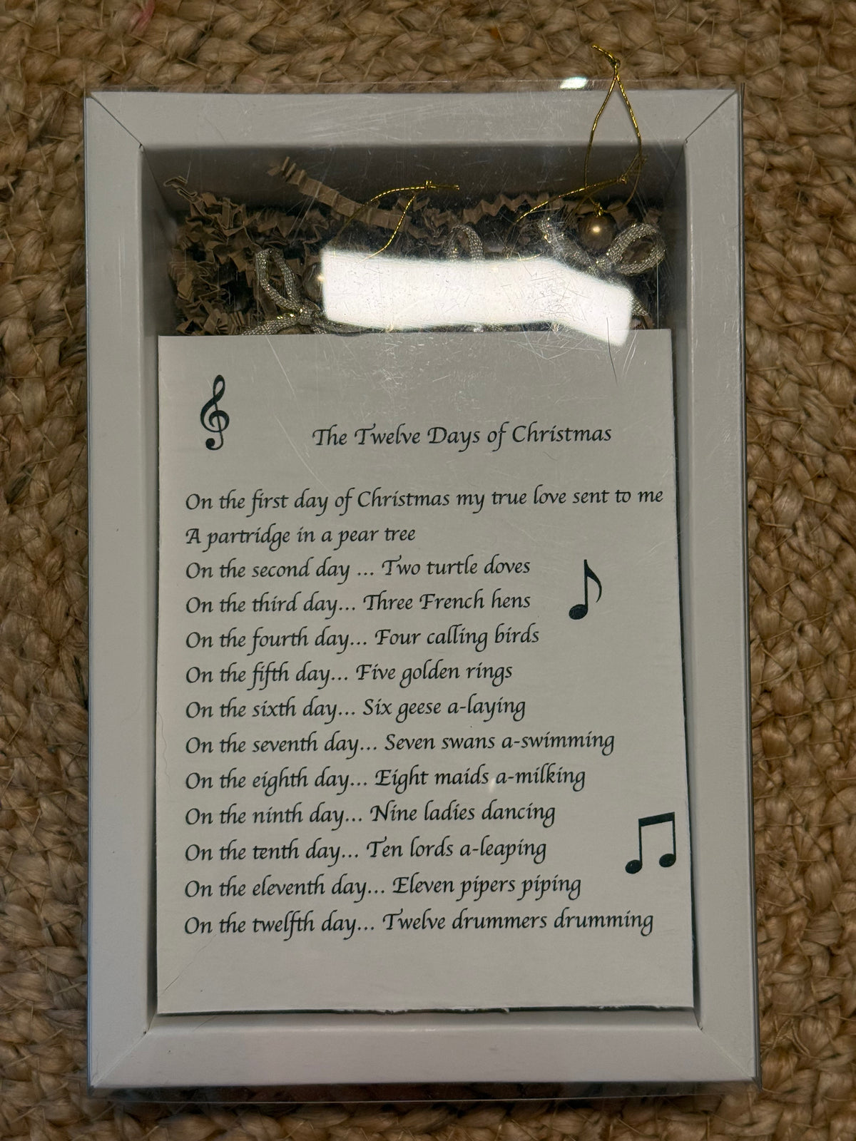 Petite 12 Days of Christmas Oyster Shell Ornament Set