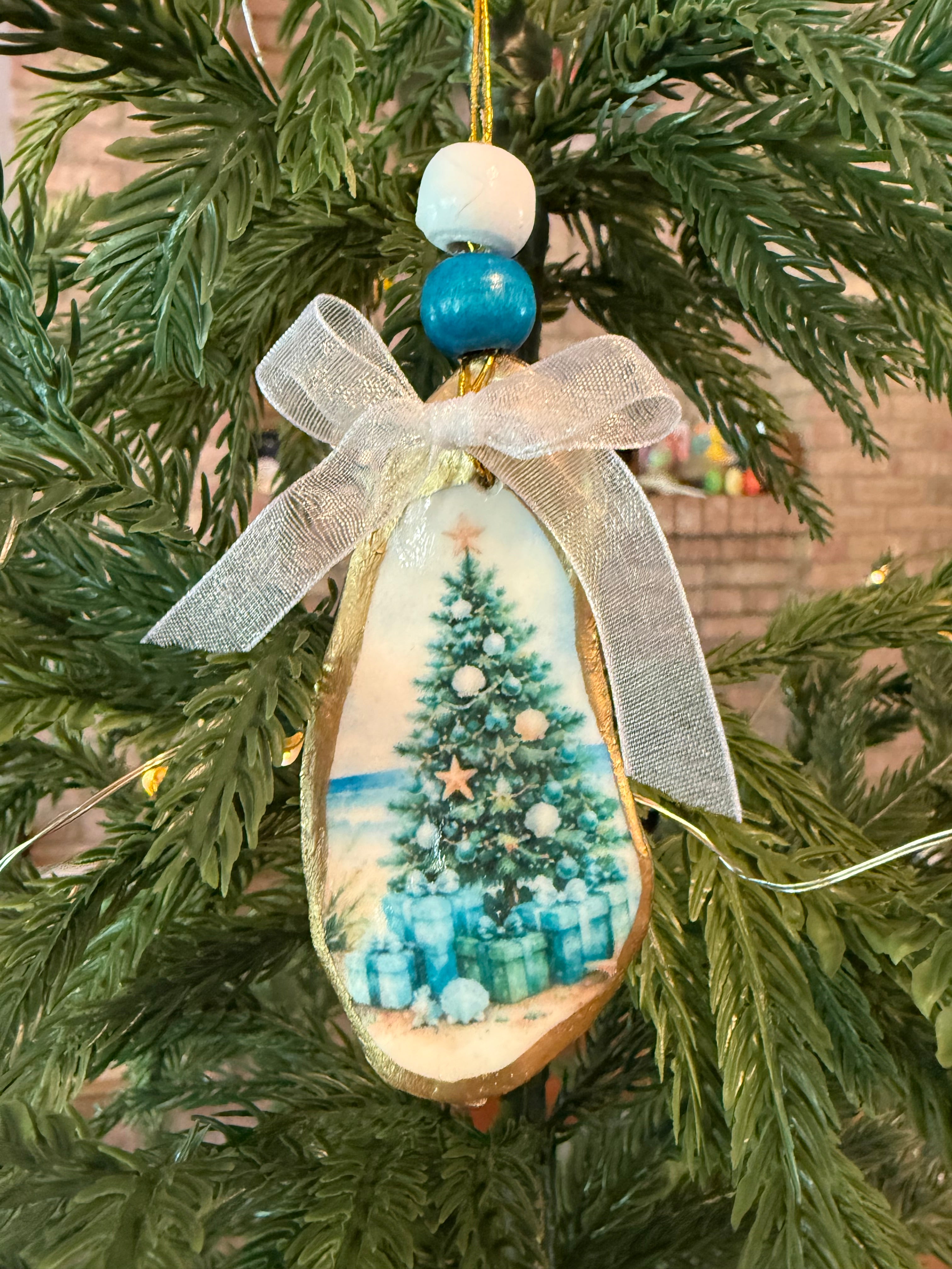 Large Beach Tree Ornament 2