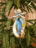 Large Blue Bunting Ornament 1