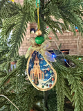 Small Christmas Church Ornament 1