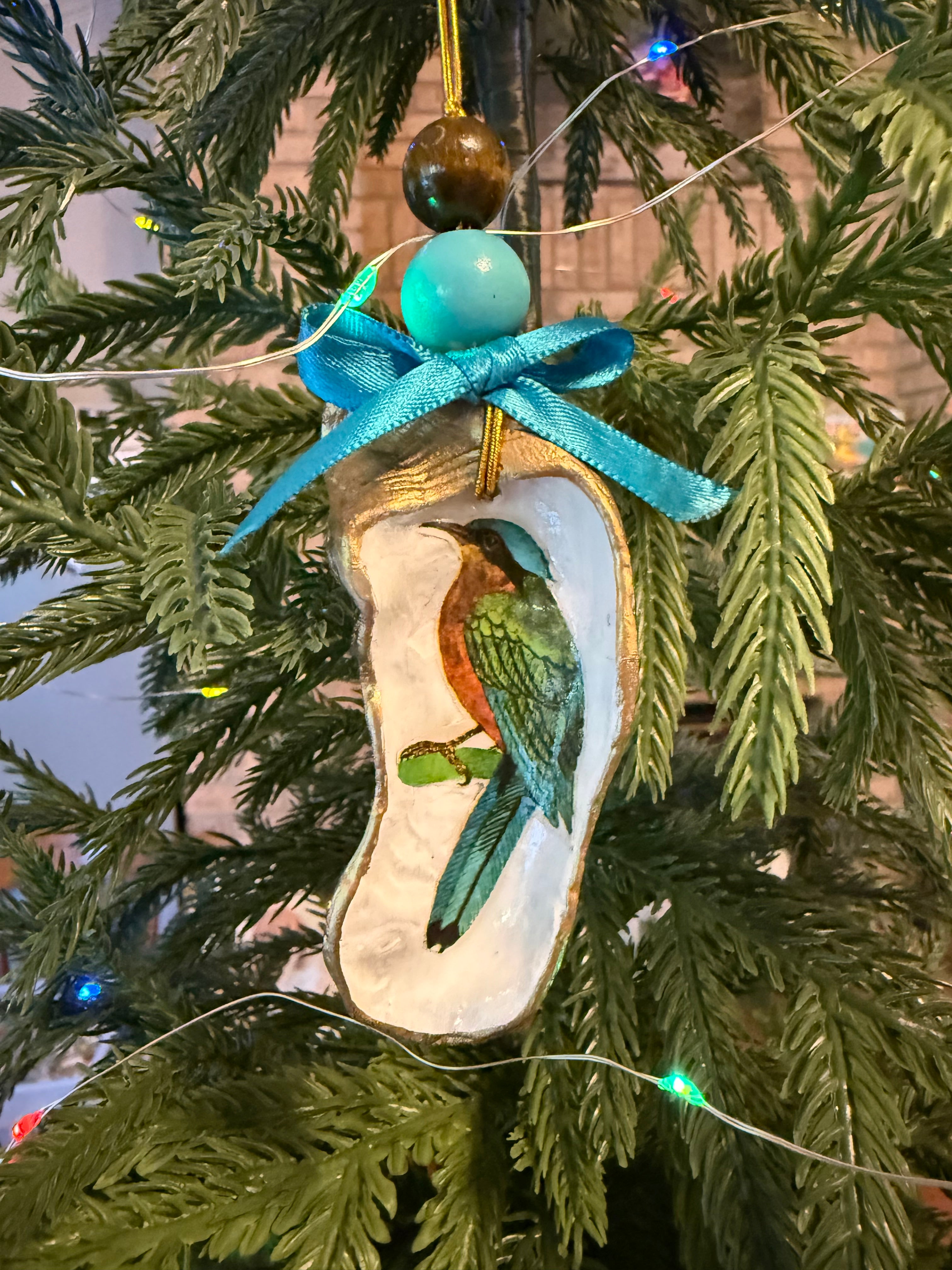 Large Colorful Bird Ornament 1