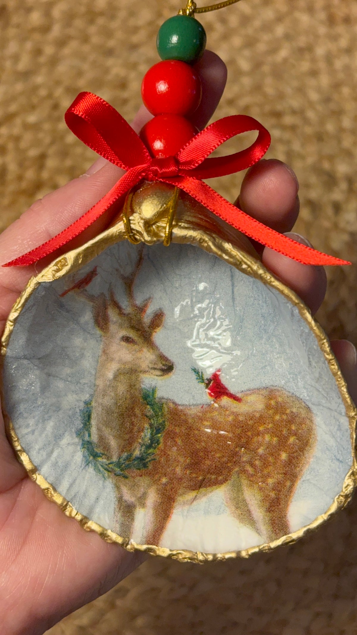 Large Deer Ornament 6
