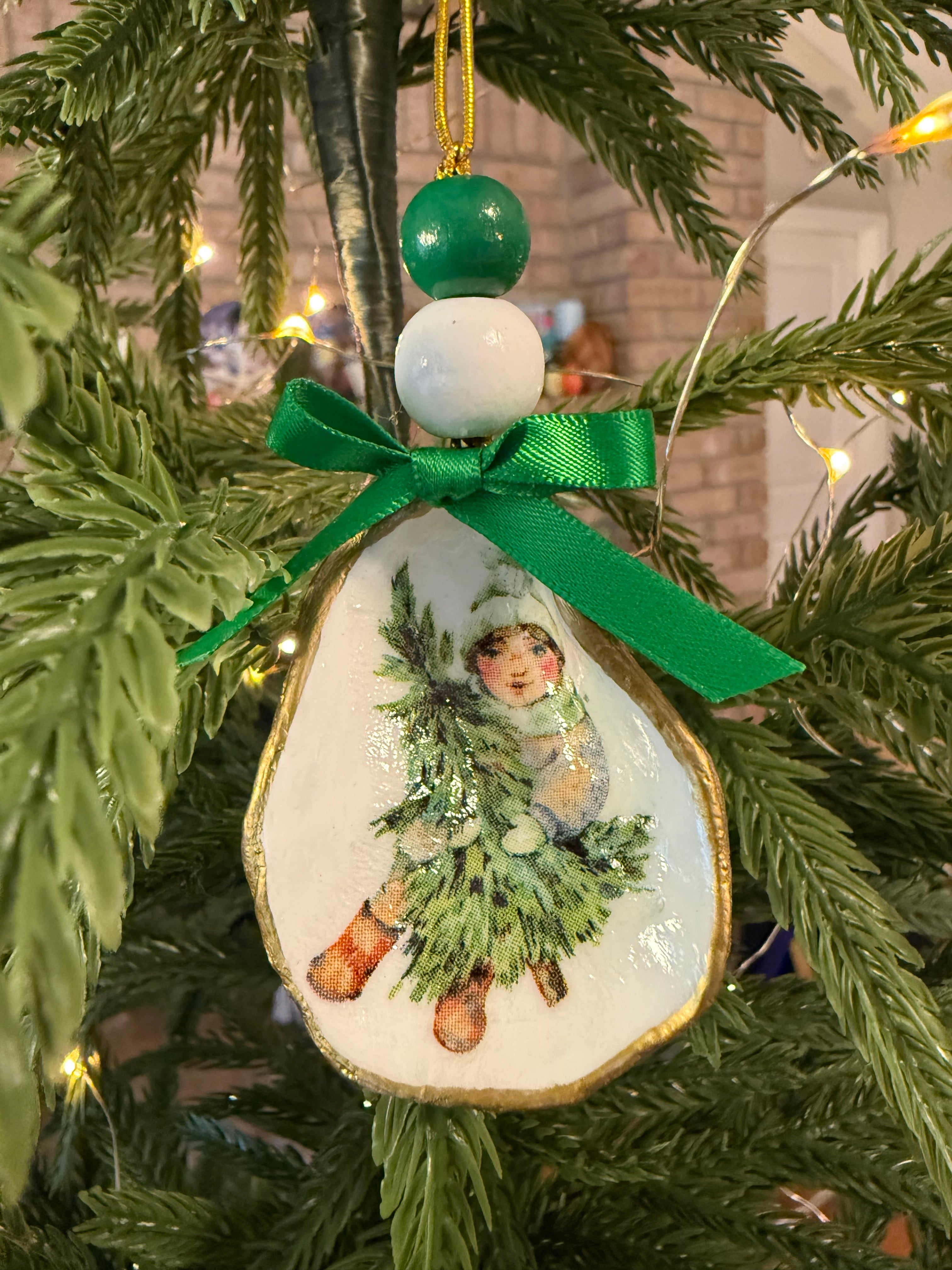 Large Girl and Tree Ornament 1