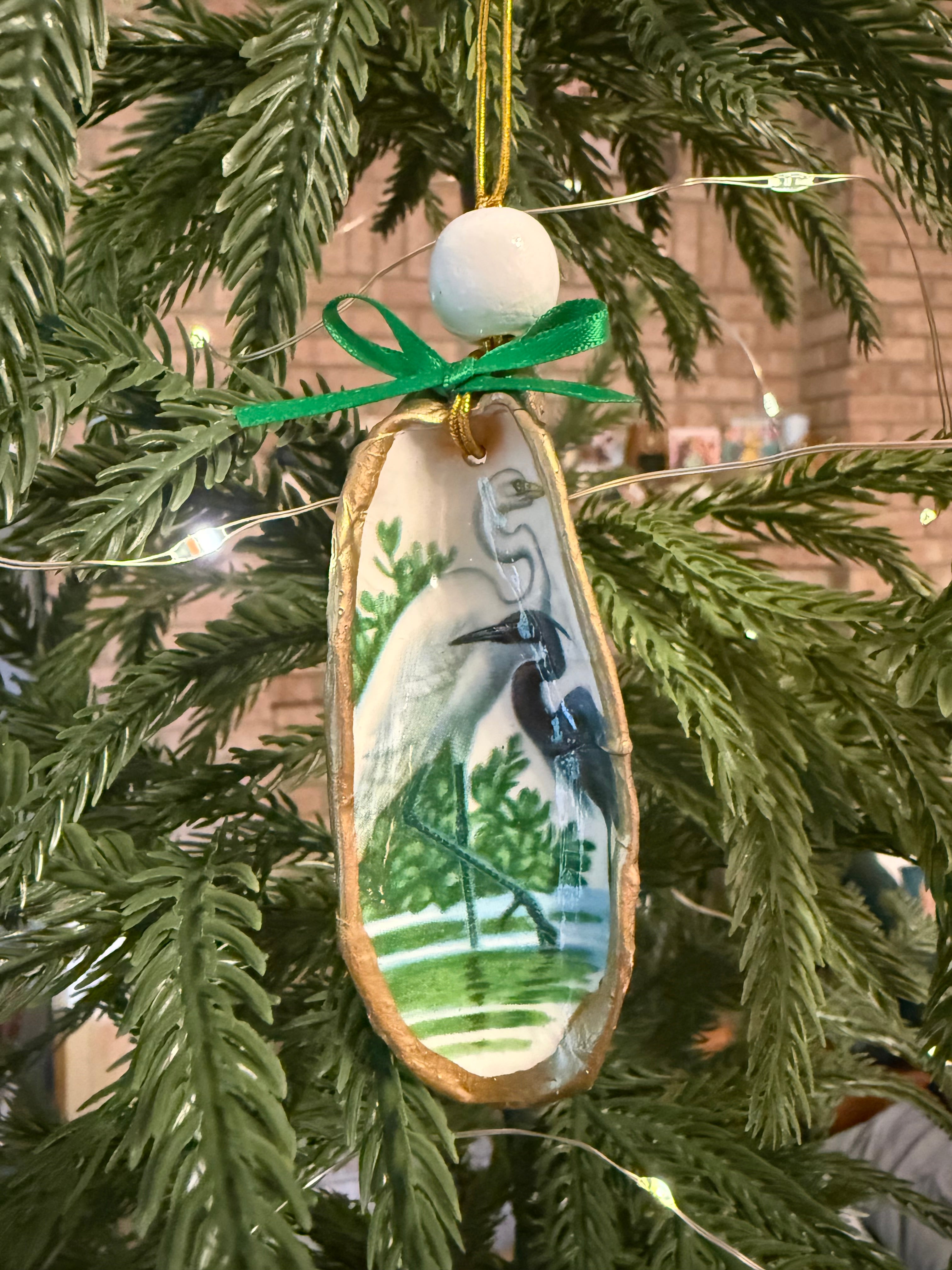 Large Heron Ornament 1