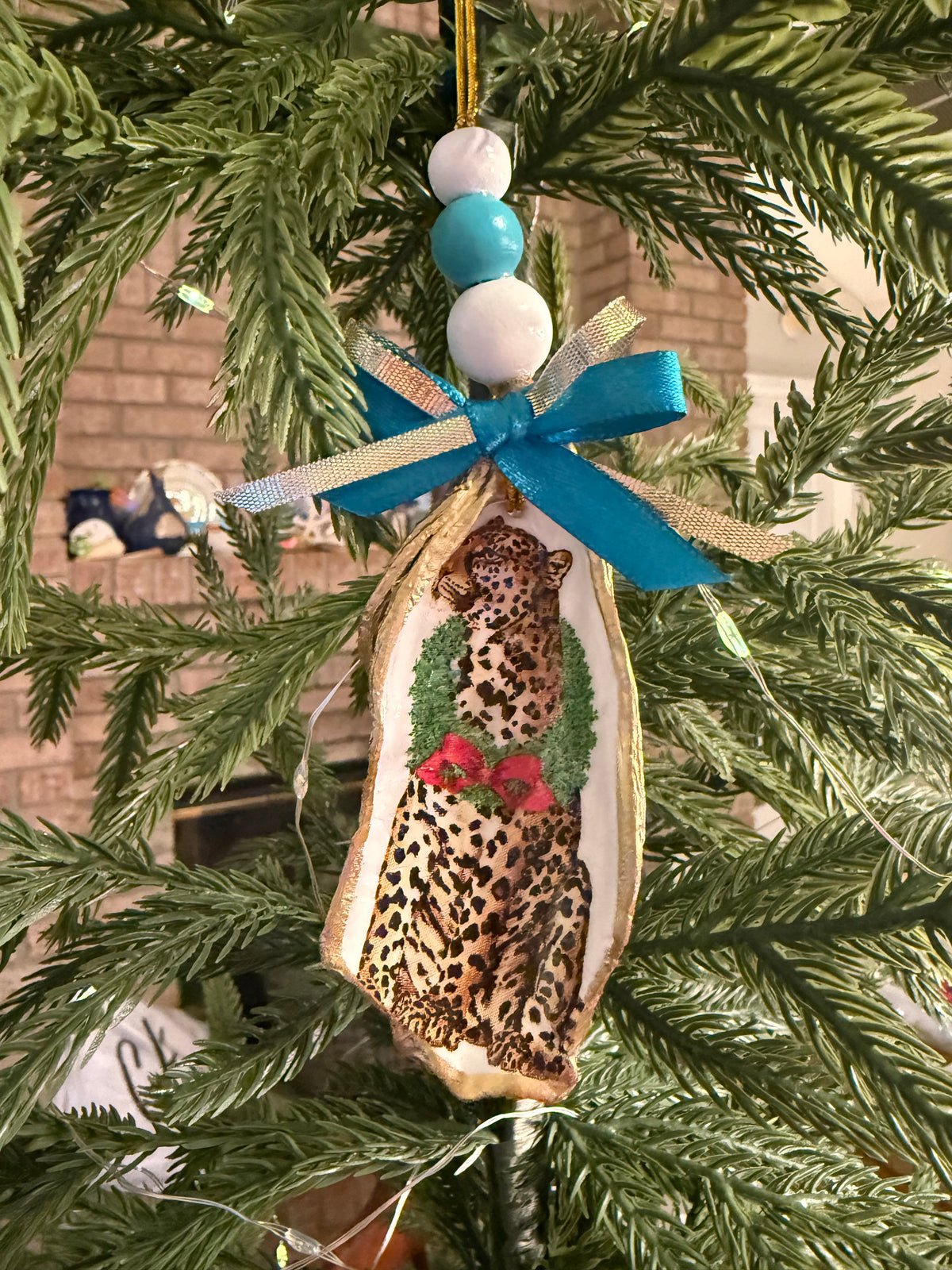 Large Jaguar Ornament 8