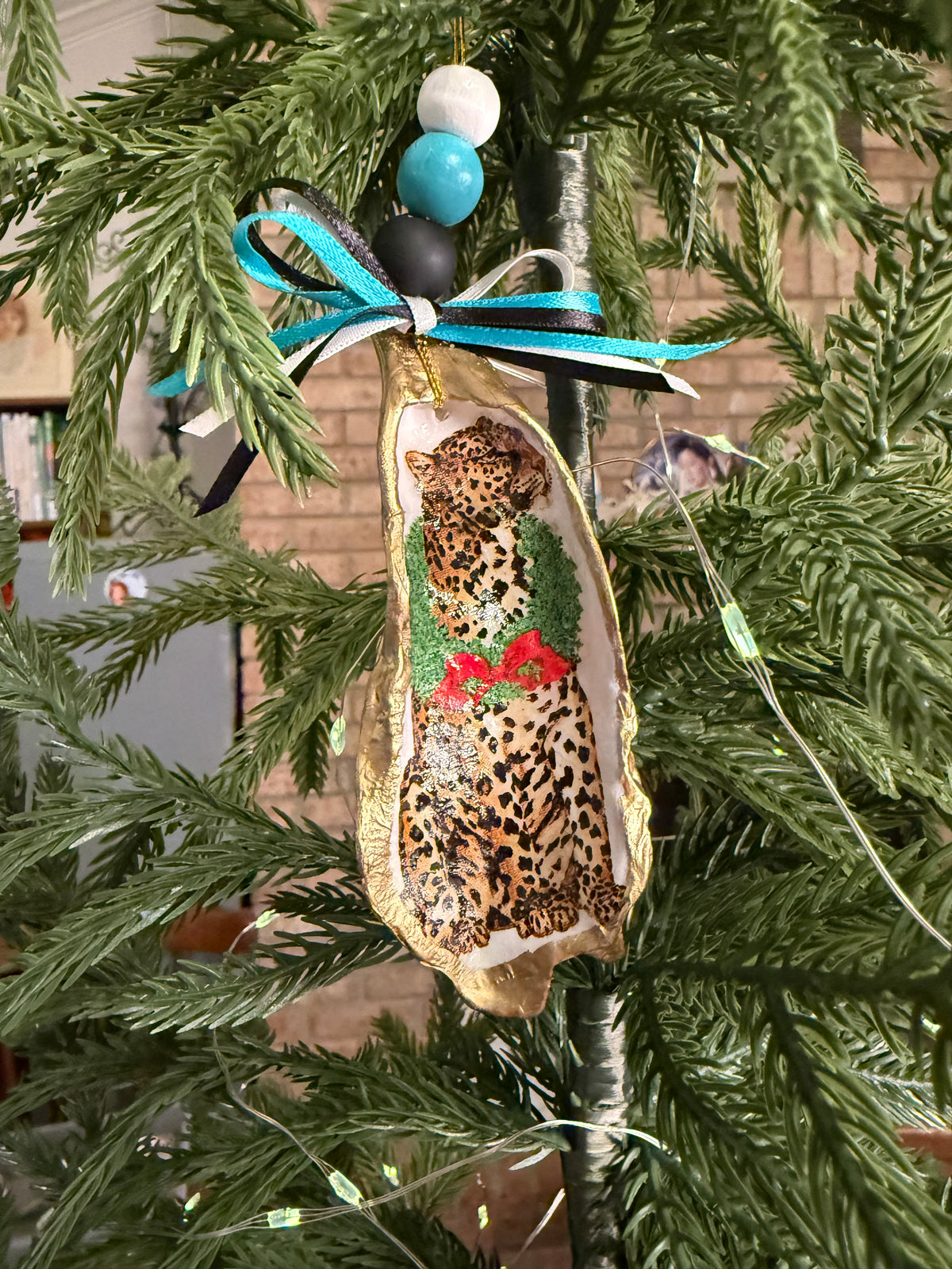 Large Jaguar Ornament 7