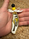 Medium Yellow and Black Bird Ornament 3