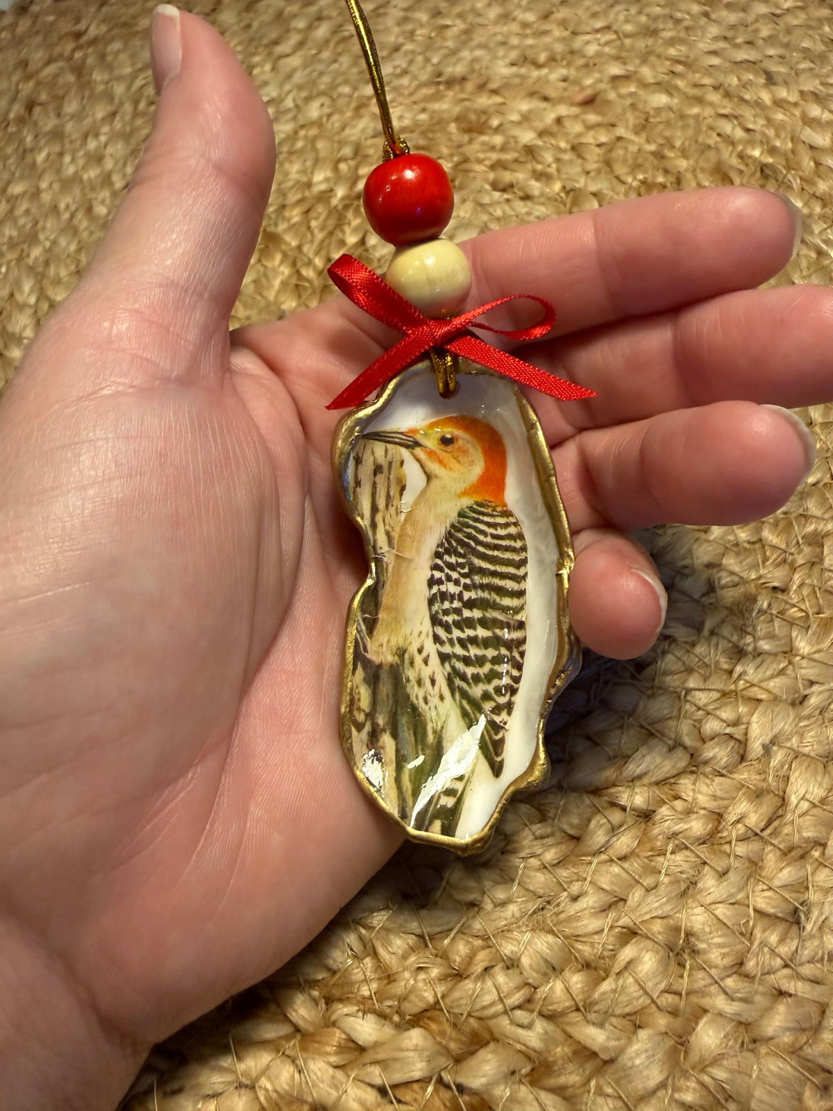 Medium Woodpecker Ornament 6