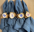 Nautical Napkin Rings (crab, sailboat, nautilus, starfish)