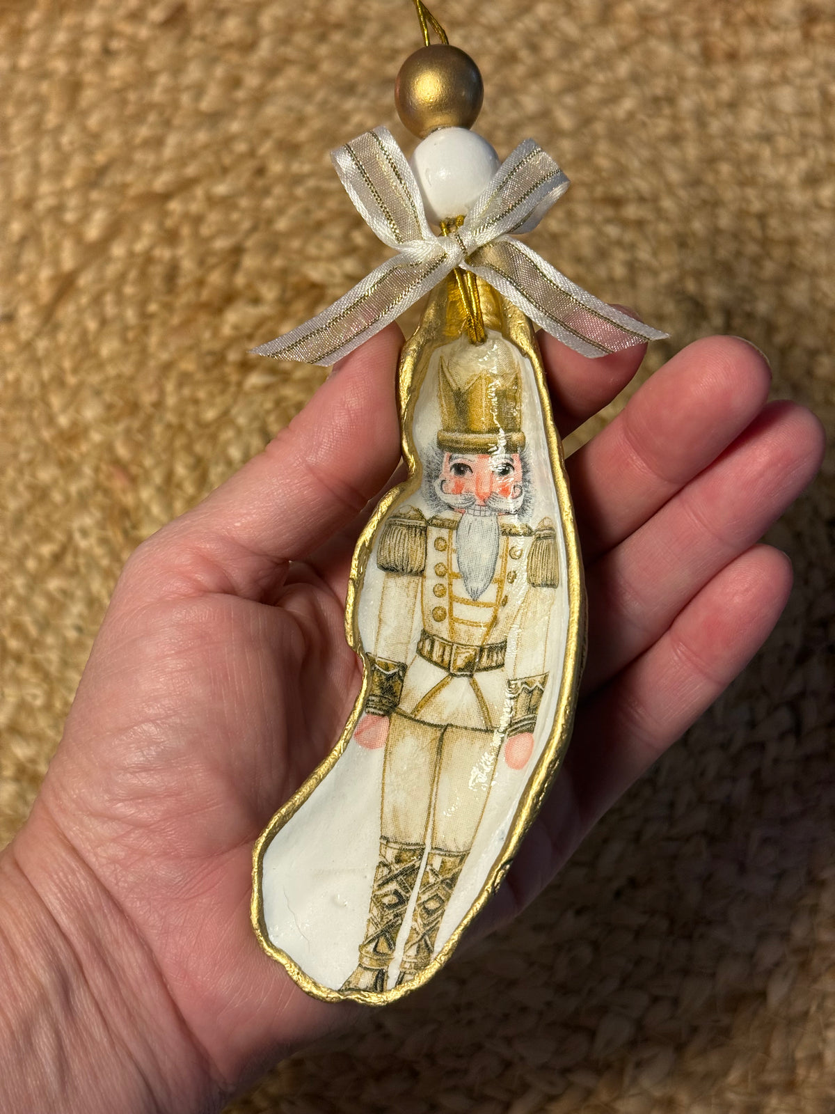 Large Nutcracker Ornament (Gold) 3
