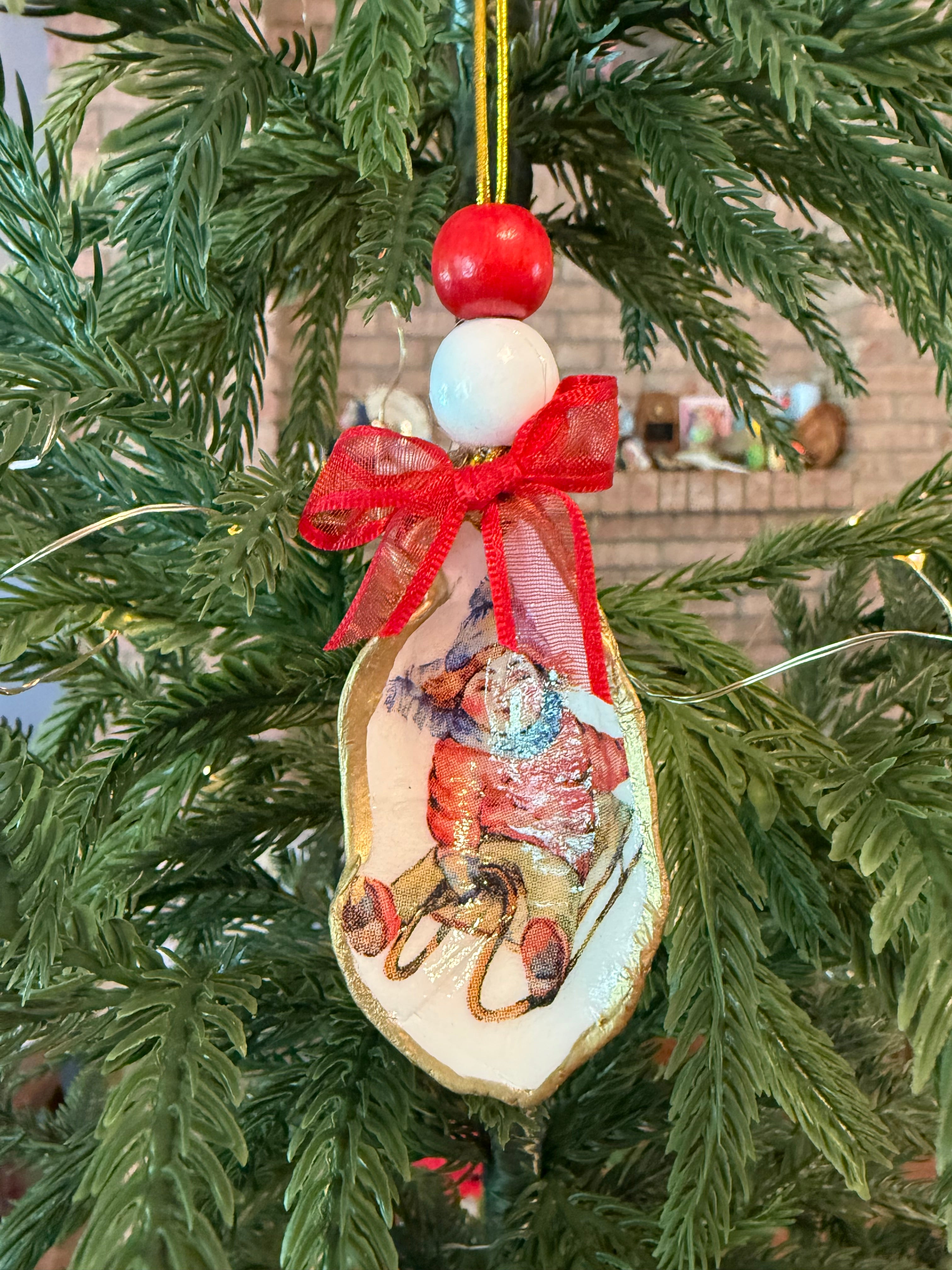 Large Sledding Girl Ornament 2