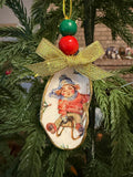 Large Sledding Girl Ornament 4