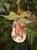 Large Sledding Girl Ornament 5