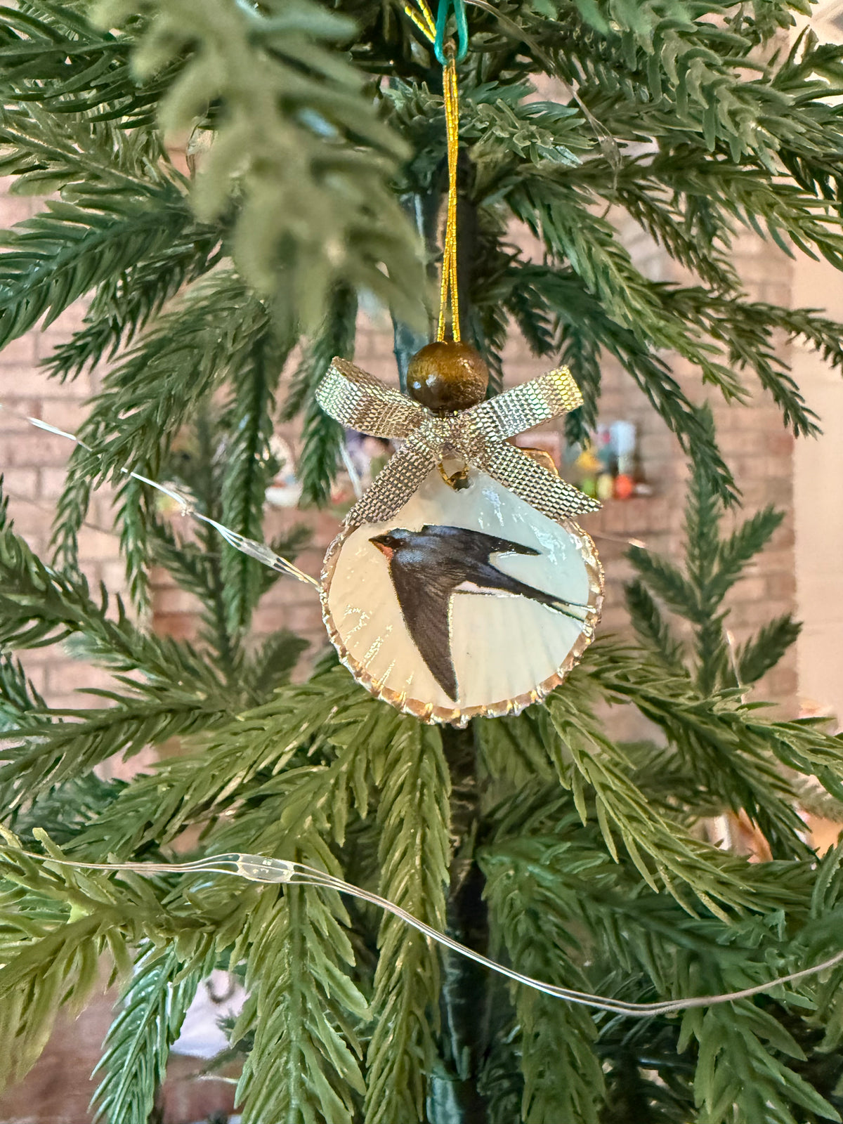 Small Black Bird Ornament 1