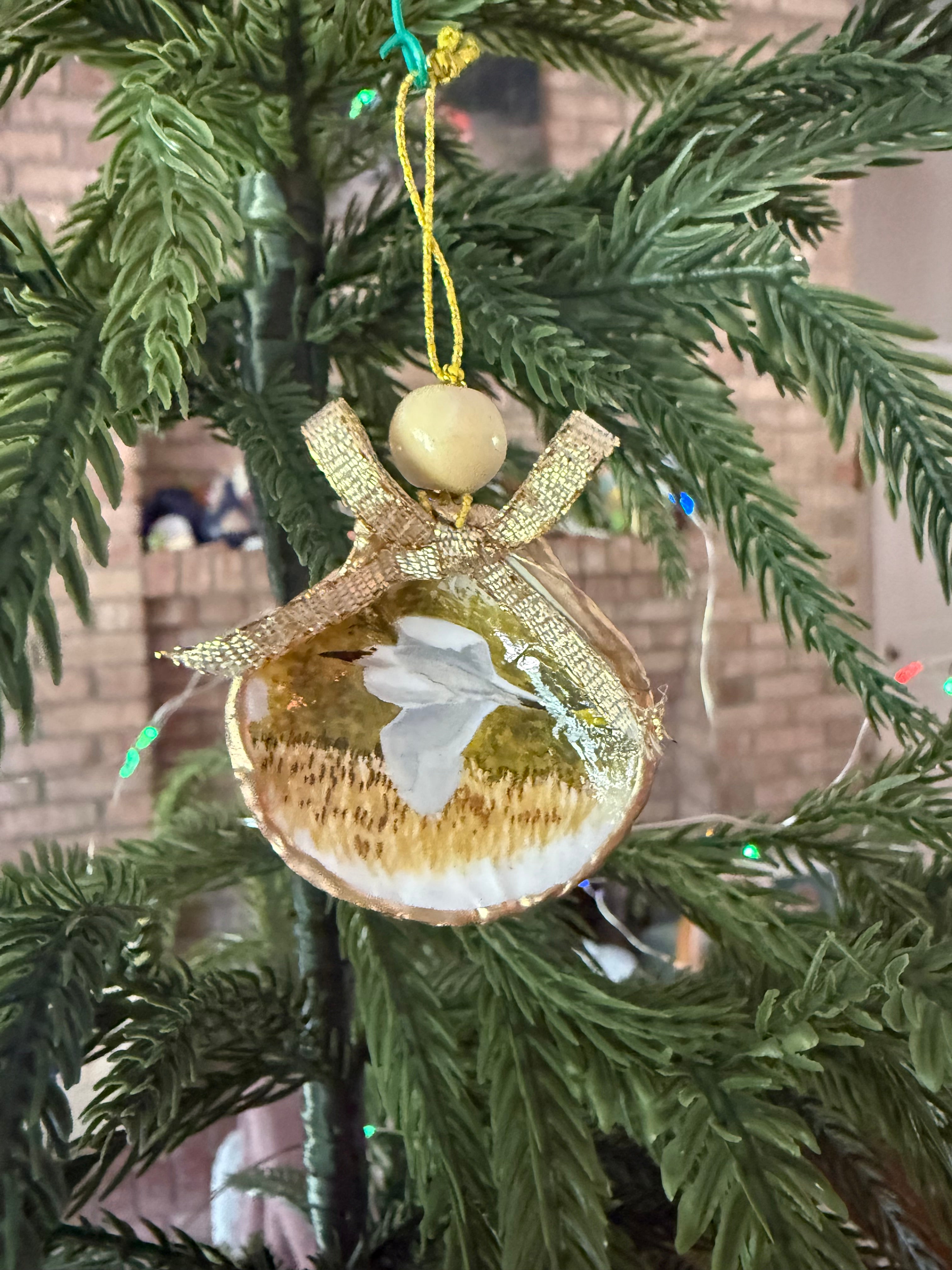 Small Egret Ornament 1