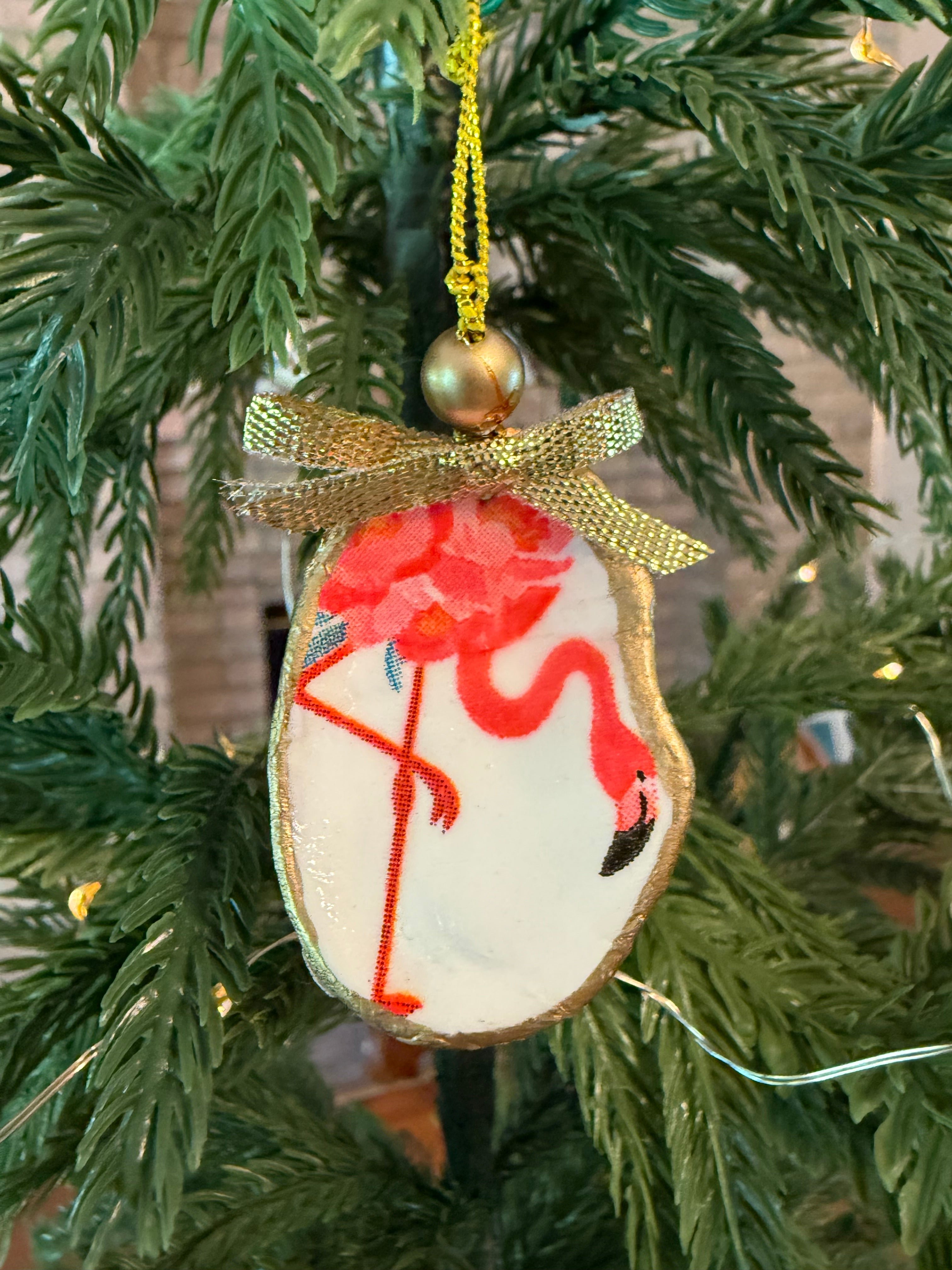 Small Flamingo Ornament 2