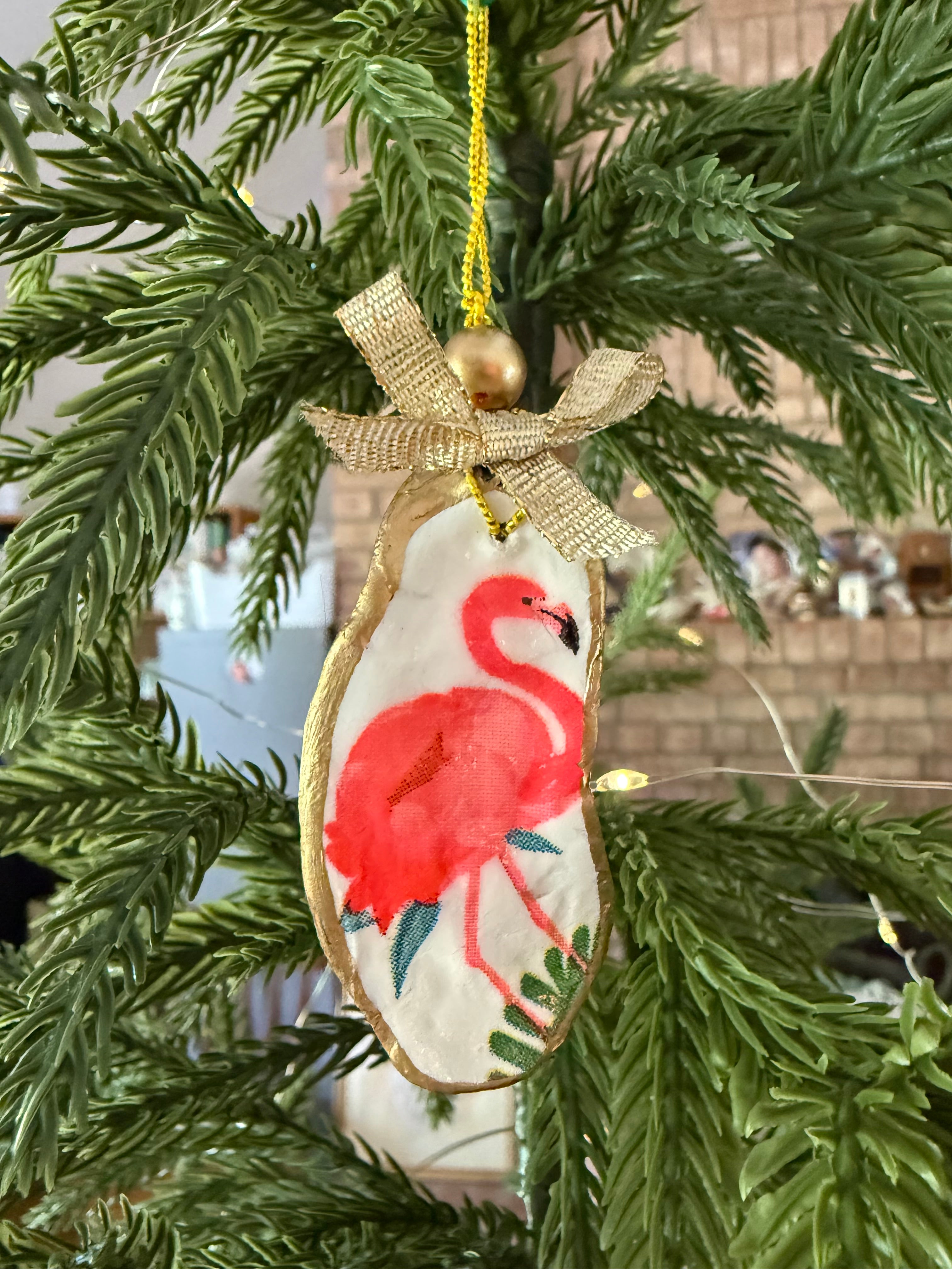 Small Flamingo Ornament 4