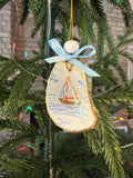 Small Sailboat Ornament 1