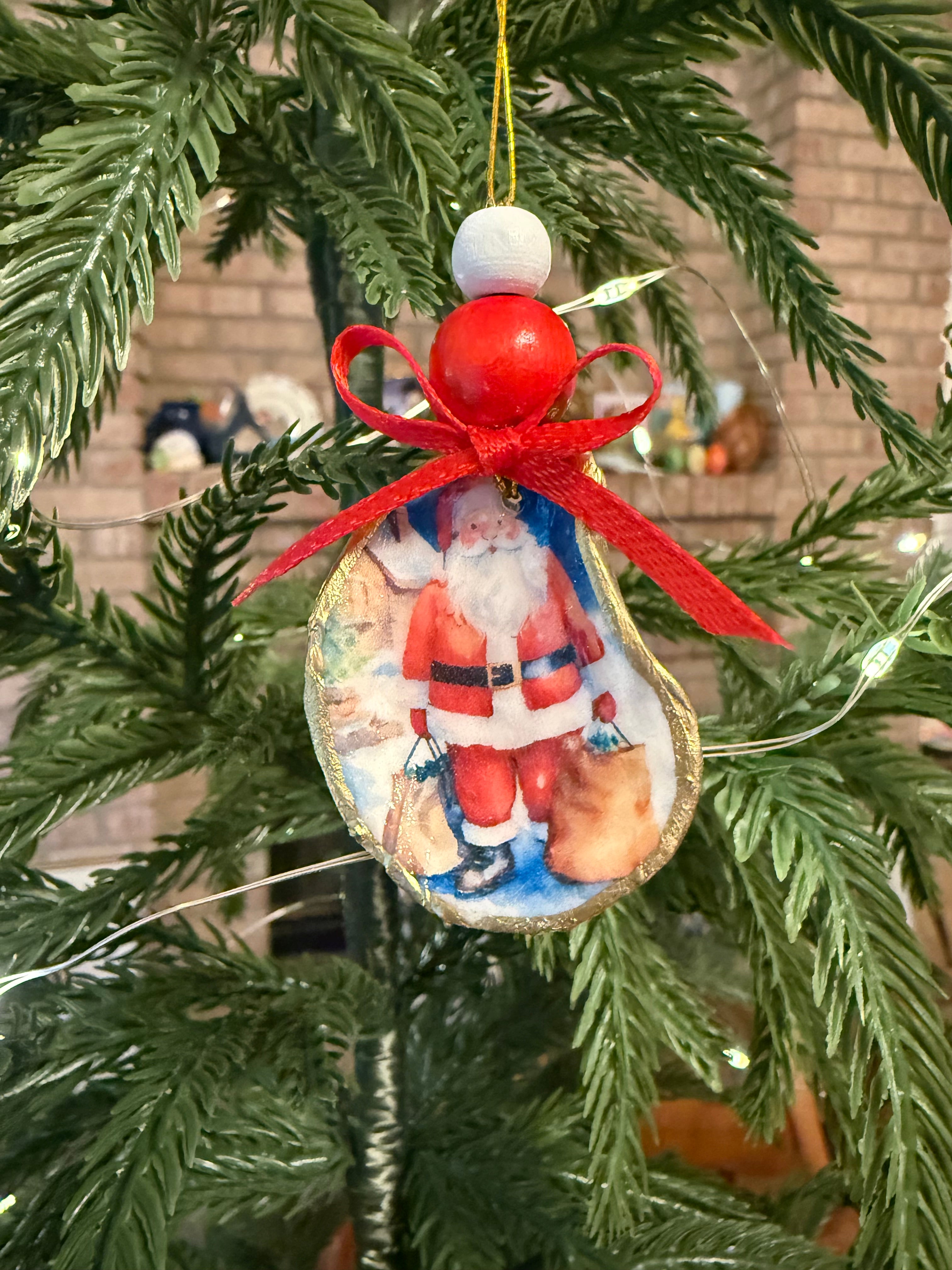 Small Santa Ornament 2