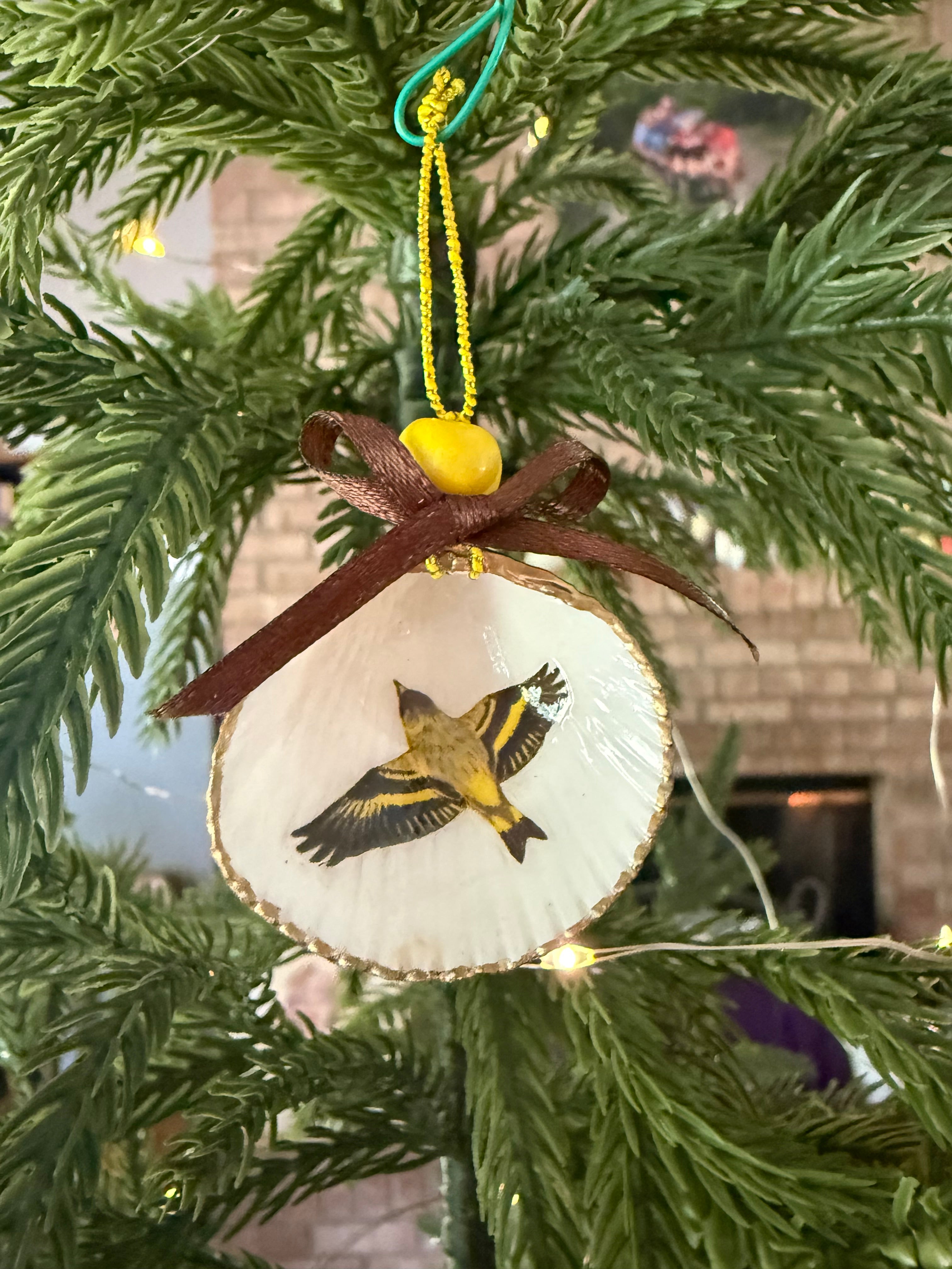 Small Yellow Bird Ornament 4