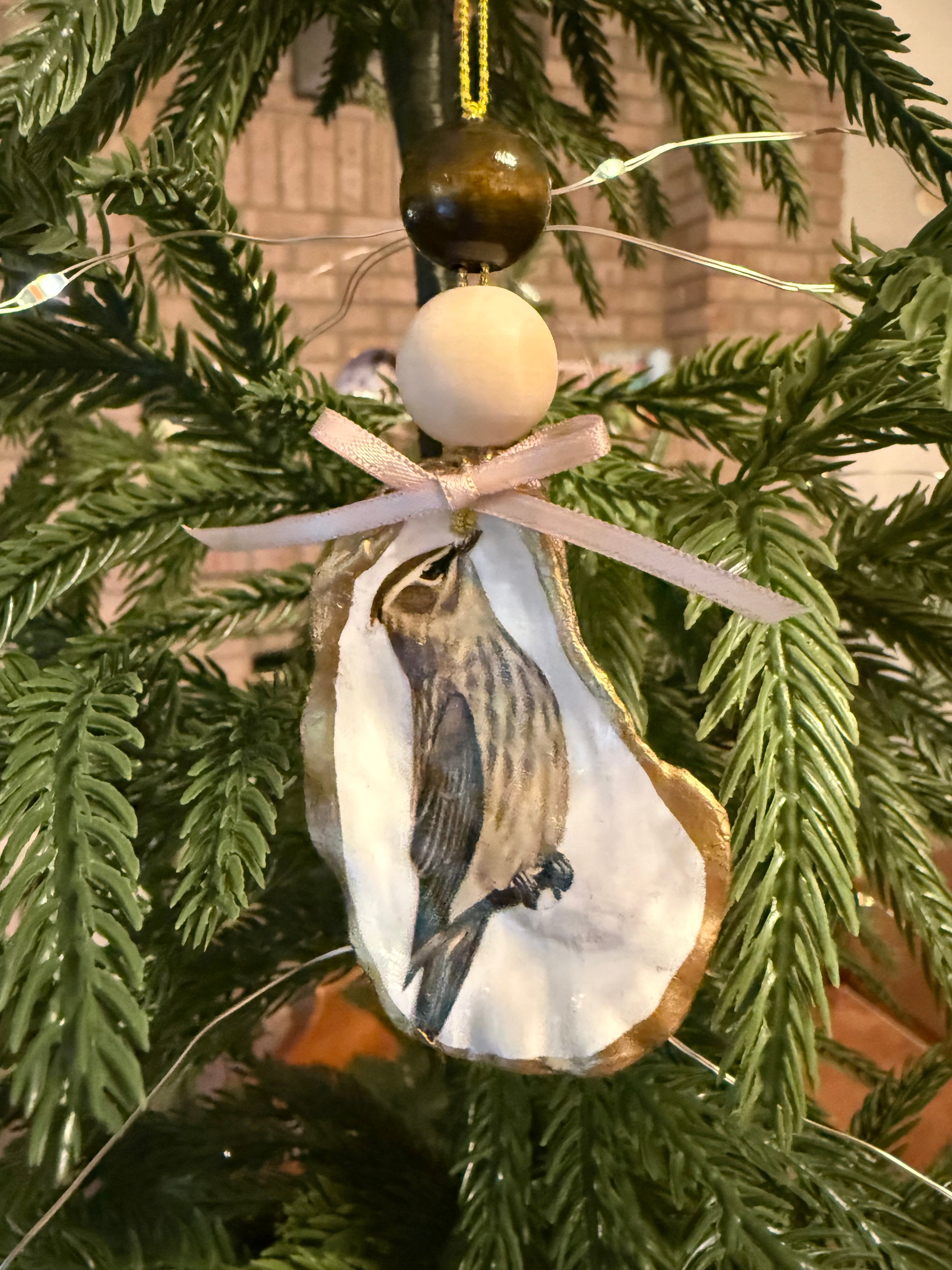 Large Waxwing Ornament 1