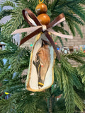 Small Waxwing Ornament 2