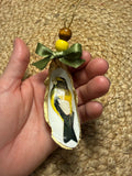 Medium Yellow and Black Bird Ornament 2
