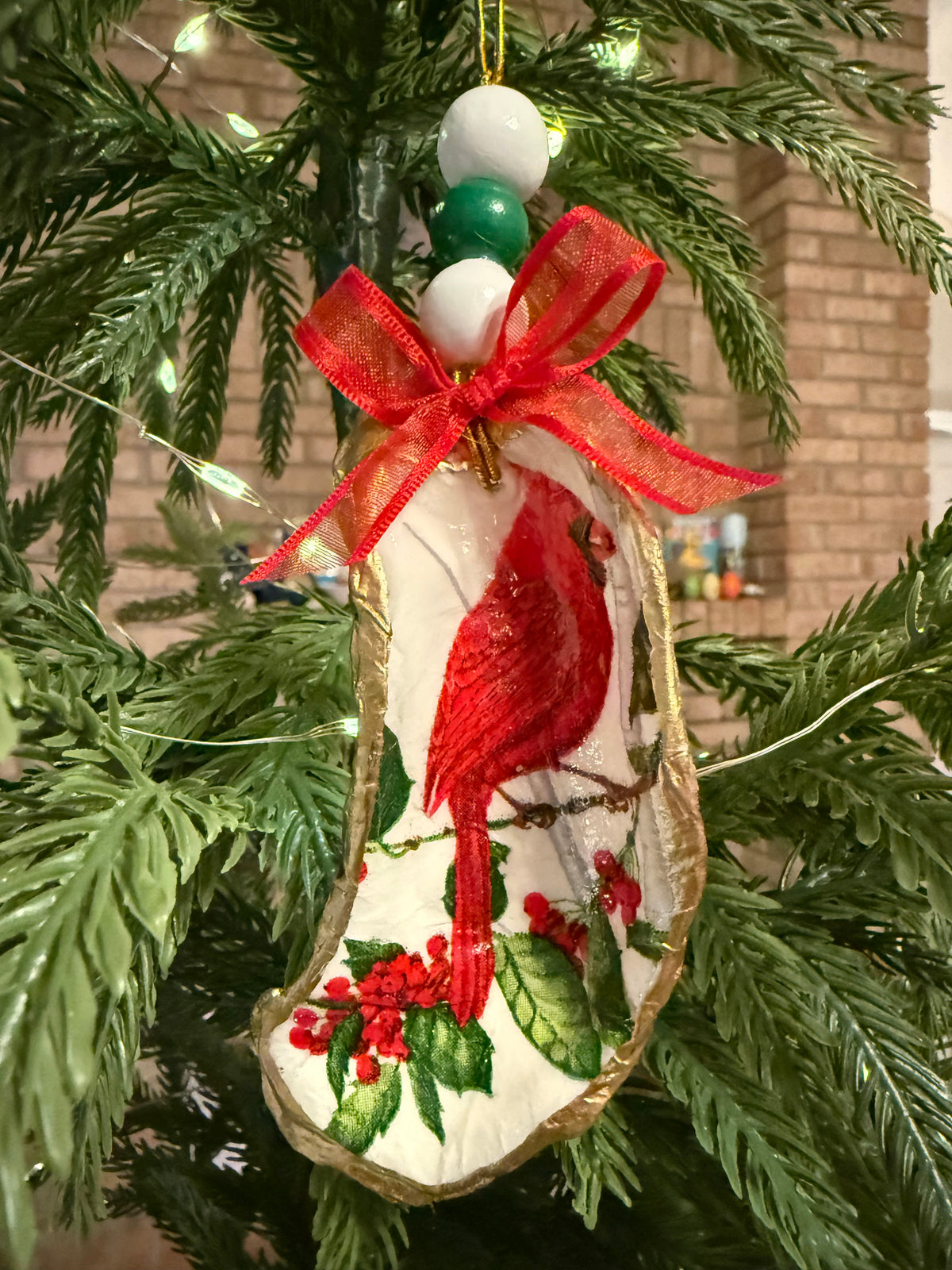 Large Cardinal Ornament 6