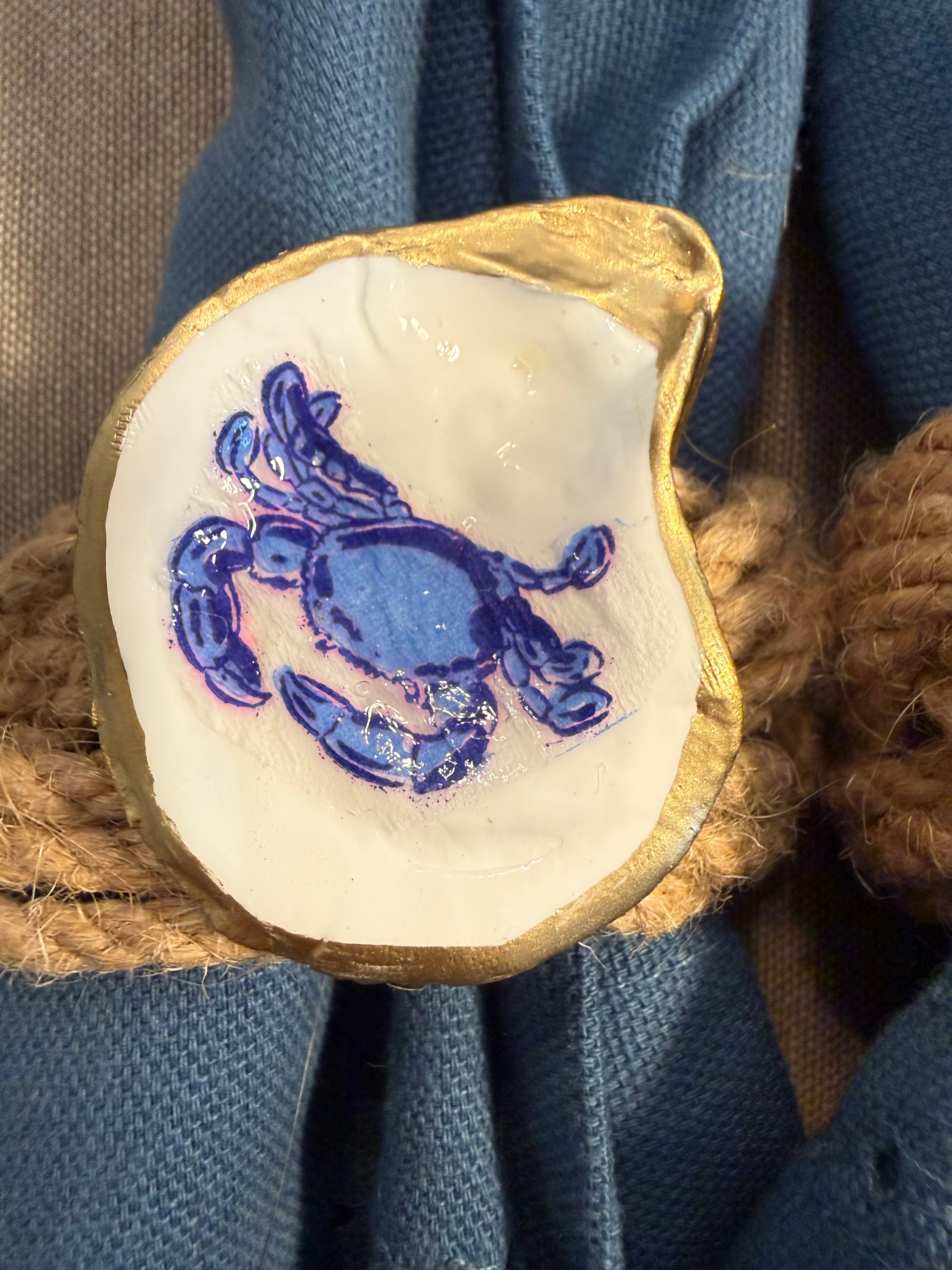 Nautical Napkin Rings (crab, sailboat, nautilus, starfish)