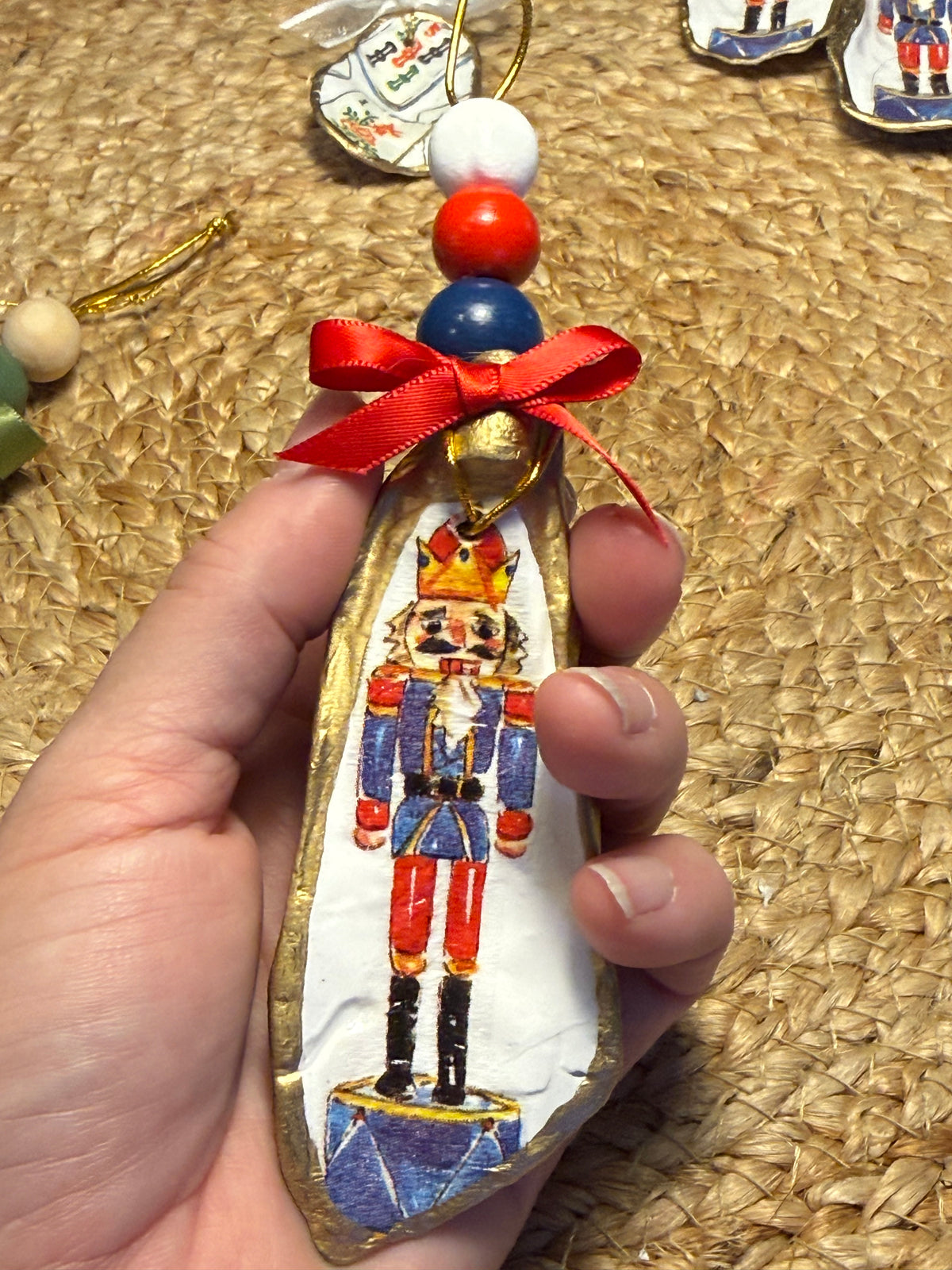 Large Nutcracker Ornament Blue 3