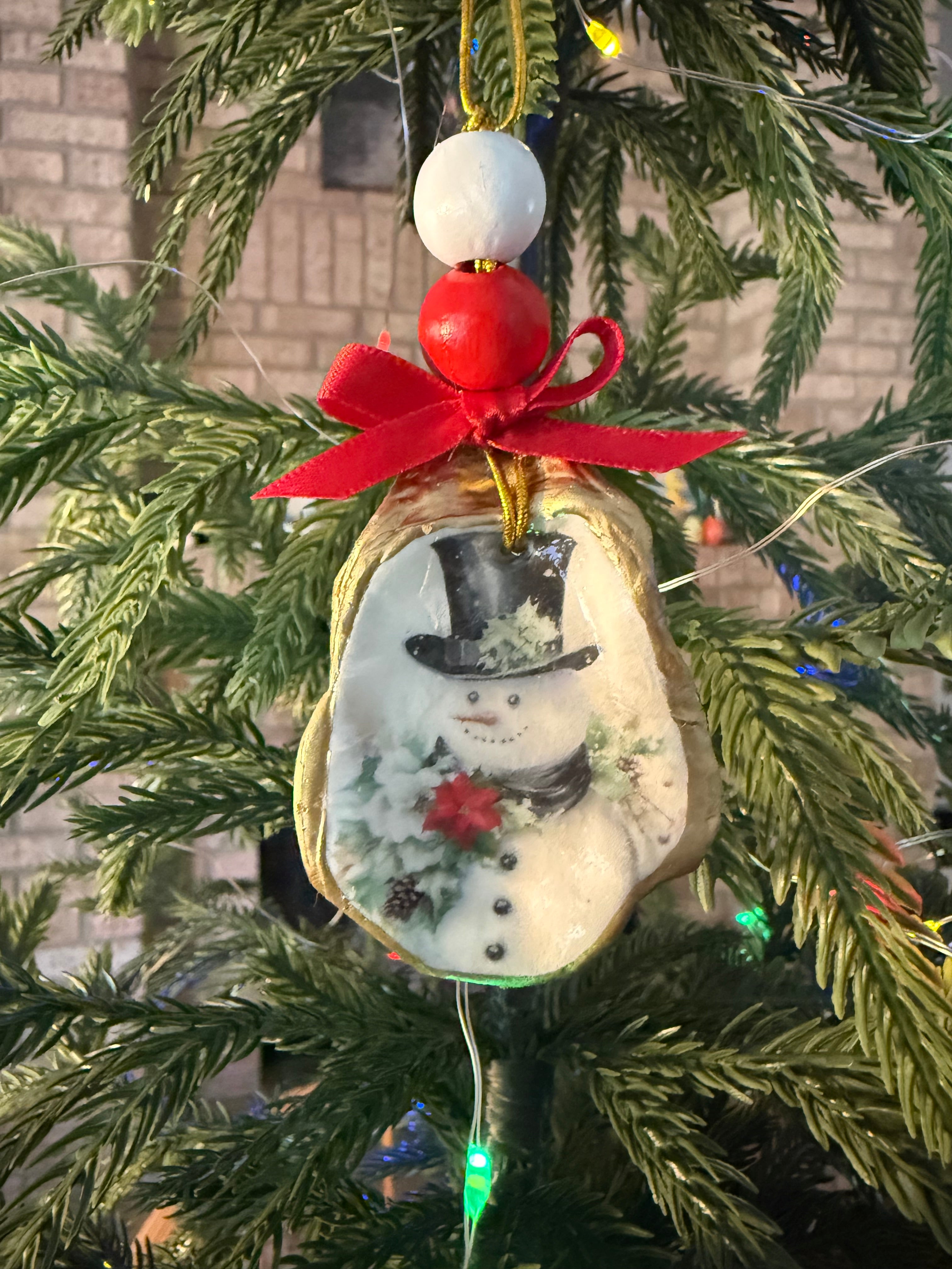 Large Snowman Ornament 1
