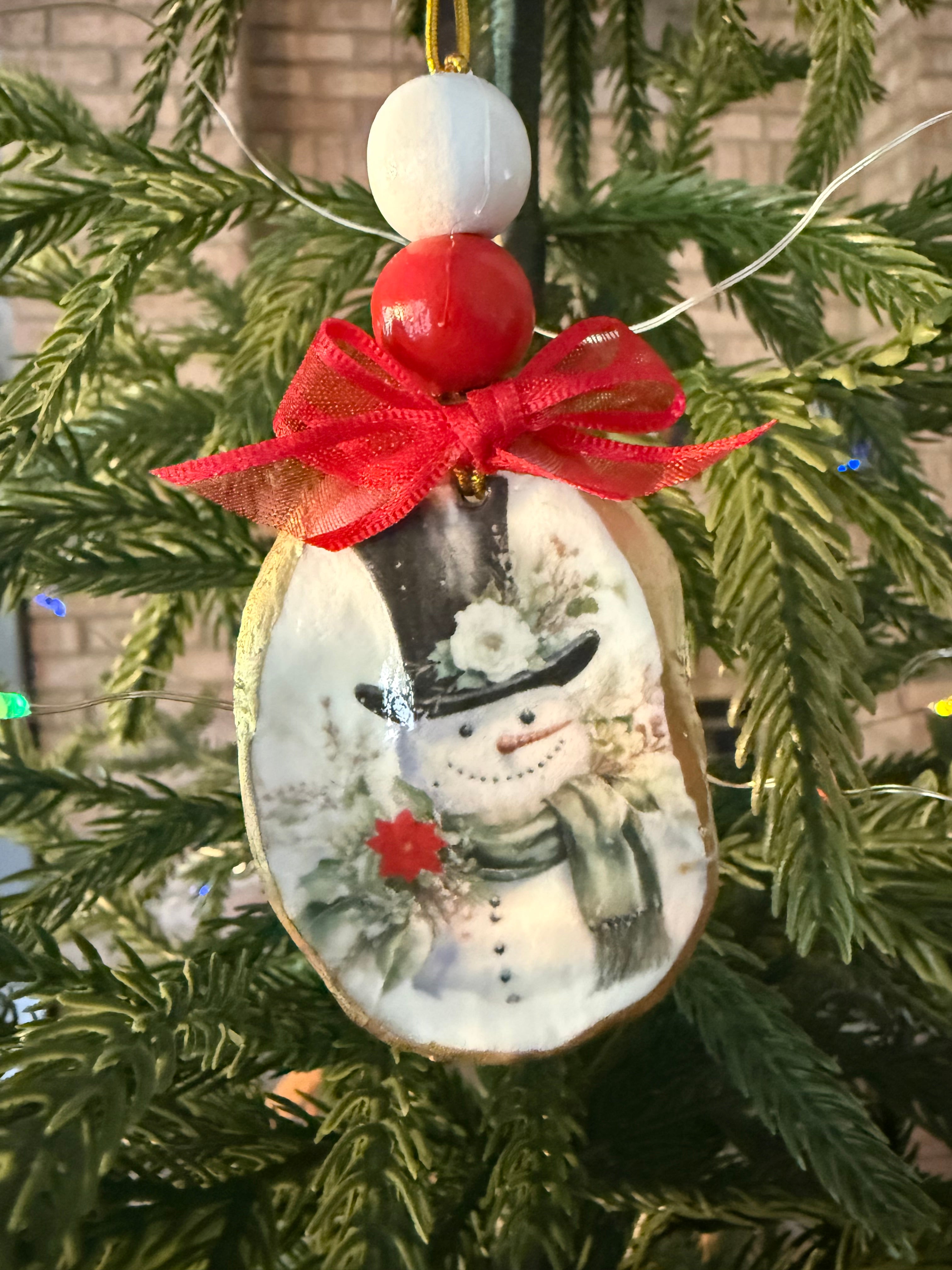 Large Snowman Ornament 2