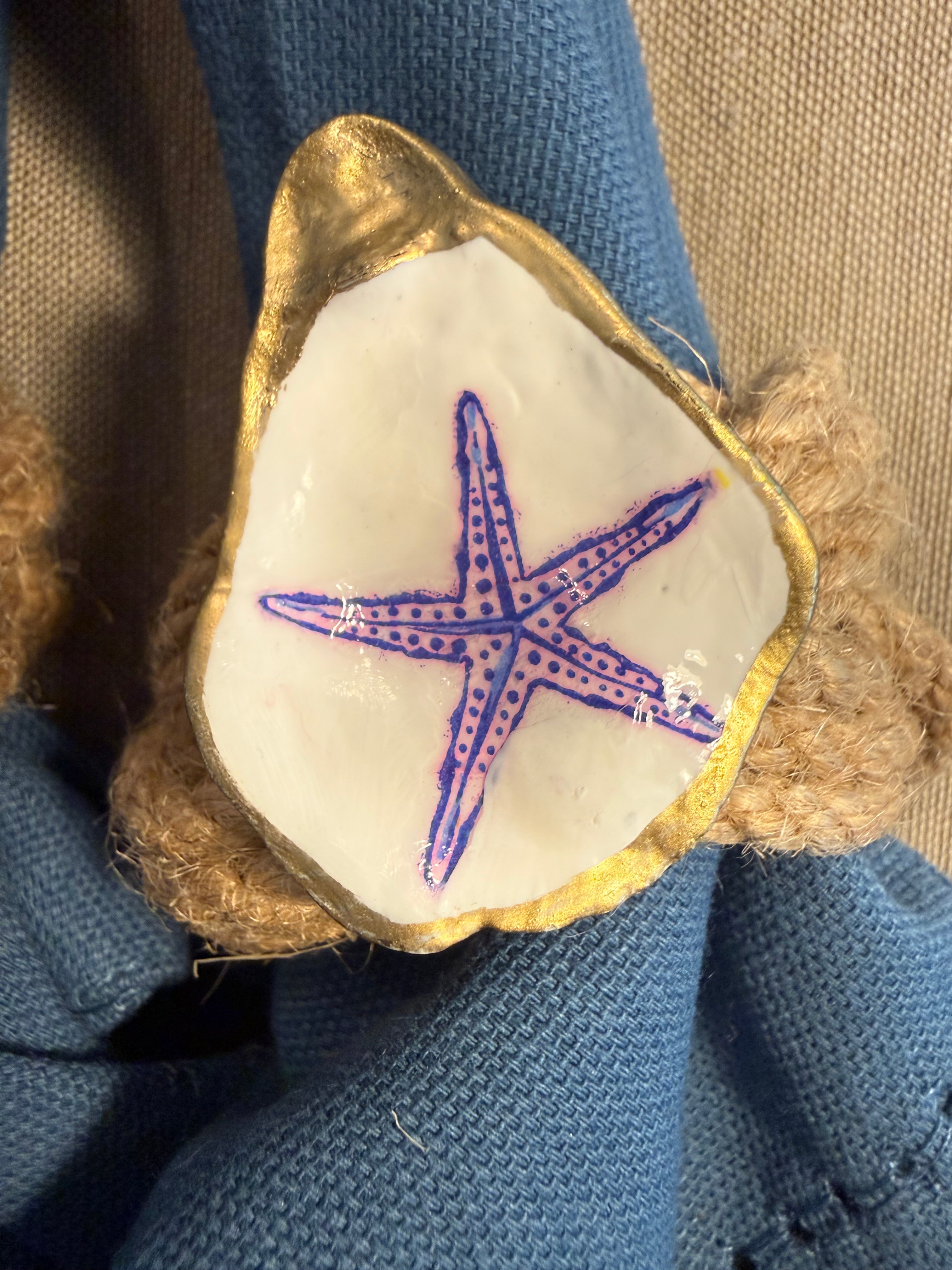 Nautical Napkin Rings (crab, sailboat, nautilus, starfish)